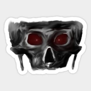 Red eyed skull! Sticker